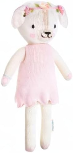 cuddle + kind Charlotte The Dog Regular 20" Hand-Knit Doll – 1 Doll = 10 Meals, Fair Trade, Heirloom Quality, Handcrafted in Peru, 100% Cotton Yarn
