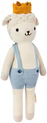 cuddle + kind Sebastian The Lamb Little 13" Hand-Knit Doll – 1 Doll = 10 Meals, Fair Trade, Heirloom Quality, Handcrafted in Peru, 100% Cotton Yarn