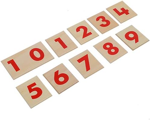 Montessori Math Materials Number Puzzle 1-10 for Preschool Early Learning Tool for Kids