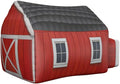The Original Patented AirFort - Build A Fort in 30 Seconds, Inflatable Fort for Kids, Play Tent for 3-14 Years, A Playhouse Where Imagination Runs Wild, Fan not Included (Farmer's Barn)