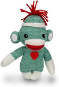 Plushland Adorable Sock Monkey, The Original Traditional Hand Knitted Stuffed Animal Toy Gift-for Kids, Babies, Teens, Girls and Boys Baby Doll Present Puppet 6 Inches
