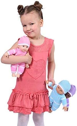 The New York Doll Collection 11 inch Soft Body Baby Doll in Gift Box - 11" Doll Toy for Kids, Boys, Girls and Toddlers - Baby Doll Pacifier Accessory Included