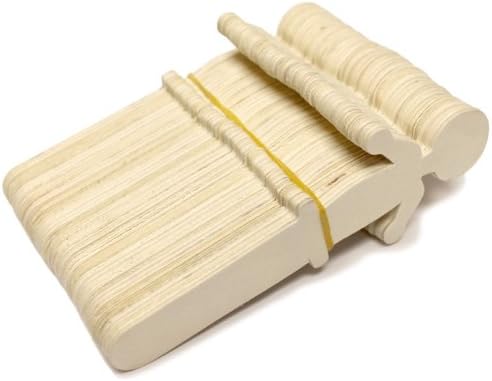 100 Pack People Shaped Wooden Craft Sticks, 5.25" Person Shape Wood Popsicle Sticks, Unisex Student Classroom Crafts DIY Sticks