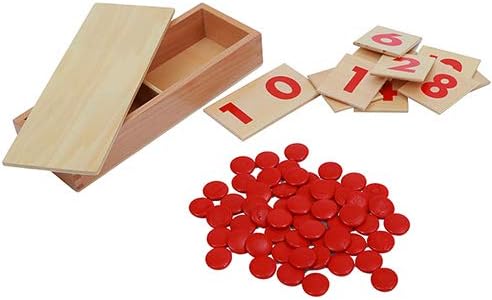 Montessori Math Materials Number Puzzle 1-10 for Preschool Early Learning Tool for Kids