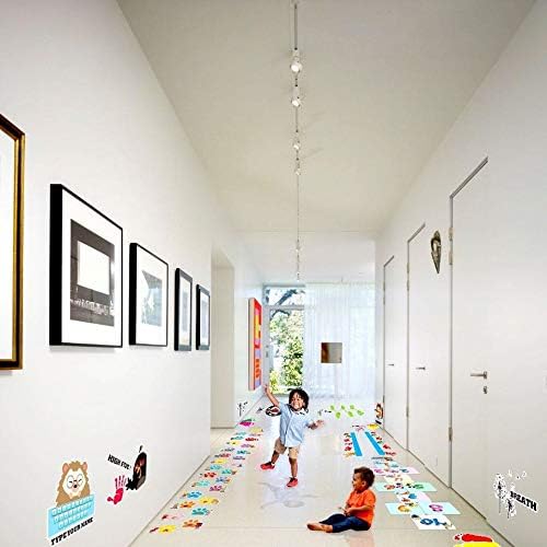 Classroom Decor Sensory Path Decals for Floor & Wall - Funny Number Hopscotch Floor Stickers for Boosting Gross Motor Skills