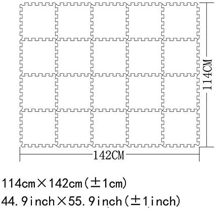 YIMINYUER® 20 Tiles (30cm×30cm×1cm Each Tile) Baby Soft Puzzle Play Mats, Kids Thick EVA Foam Floor, Toddlers & Children's Soft Interlocking Mat R07R12G301020