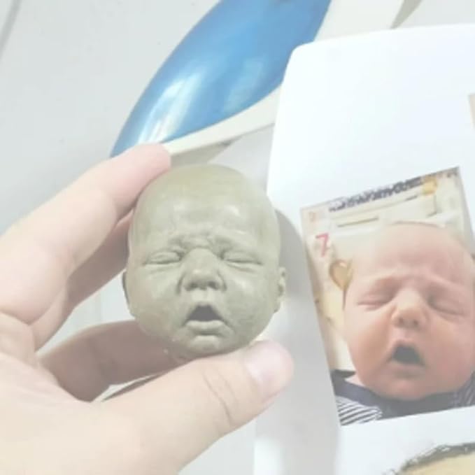 7 Inch Mini Silicone Baby, Reborn Baby Dolls Silicone Full Body Boy Eric, Realistic Newborn Baby Doll Real Life Miniature Baby Doll with Feeding Accessories