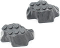 Classic Building Rock Bulk, Rockery Panel 4x6 50 Piece, Compatible with Lego Parts and Pieces: (Color:Dark Gray)