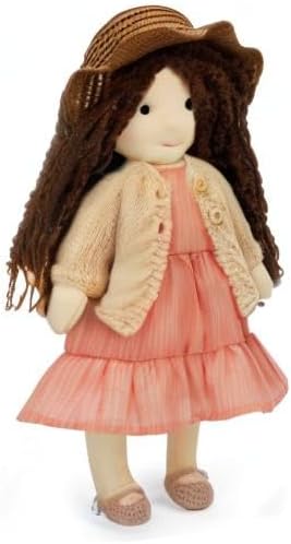 BlissfulPixie Waldorf Doll Handmade Rag Doll - Personalized Collectors Plush Doll for Kids Birthday Present with Beautiful Present Box-Kristy 12"