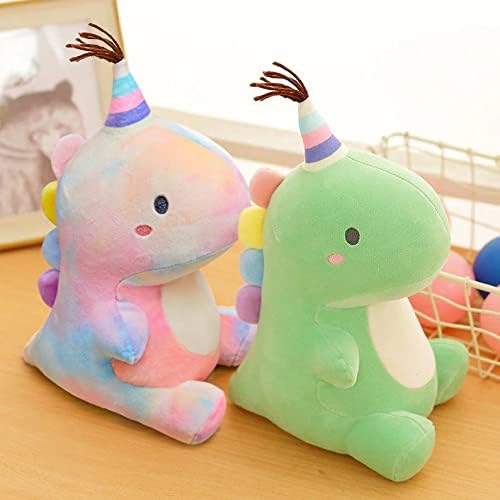 Stuffed Animal Plush Toys, Cute Dinosaur Toy, Soft Dino Plushies for Kids Plush Doll Gifts for Boys Girls (Colorful, 9 Inch)