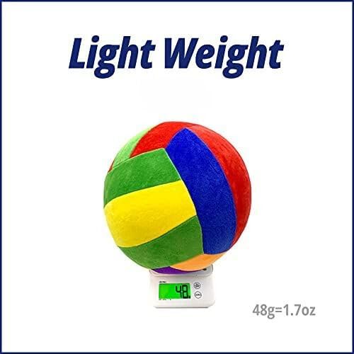 i-Scream Balloon Ball - 7.9"(20 cm) Kickball Washable Safe Soft Suede Material Cover with Balloon Inflation Pipe for Indoor Outdoor PE Classroom Activities Party Games Gym Camps Exercises