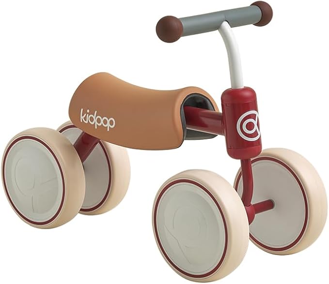 Kidpop Big BEE Baby Balance Bike for 1 Year Old Toddler Kids Ride On Toys First Birthday Gift Toddler First Bike (Red)