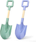 16" Wood Beach Sand Shovel Toys for Kids Adults, Heavy Duty Gardening Tools, Sturdy Spades for Sandbox Table, ABS Plastic Scoop for Sand Snow Shoveling Digging, Backyard Summer Winter Fun 2 Pack