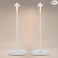 Portable LED Cordless Table Lamps 2 Pack, 5500mAh Rechargeable Battery Operated Restaurant Table Lamp, 3 Colors Mode Stepless Dimming Night Light for in/Outdoor