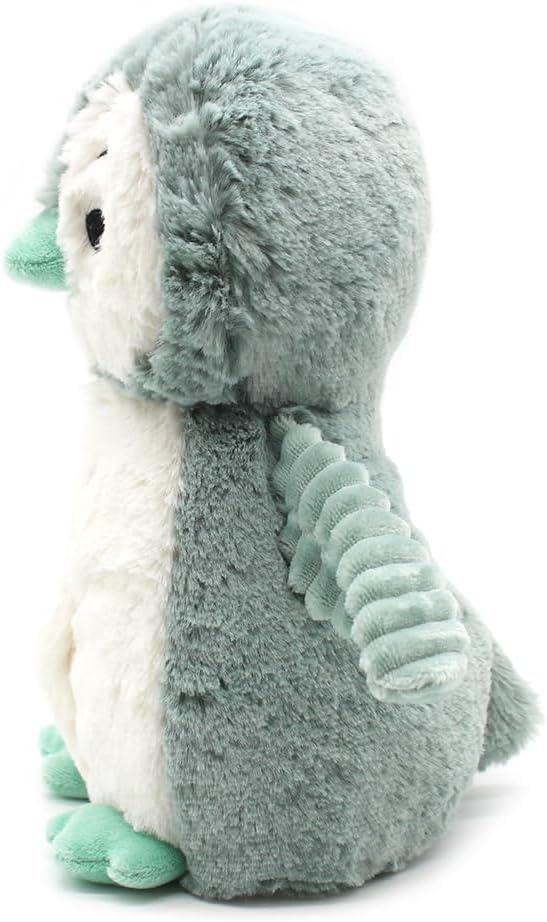 Les Déglingos Les Ptipotos by Glissou Le Penguin – Soft Plush – Ideal Birth Gift – Mint Green – 16 cm