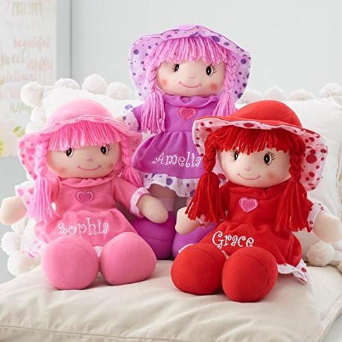 DIBSIES Personalized Sweetheart Cuddle Doll - 14 Inch (Pink)