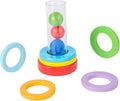 Montessori Interactive Stacking Rings and Balls for Babies 6-12 Months - Clear Tube Fun