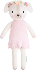 cuddle + kind Charlotte The Dog Regular 20" Hand-Knit Doll – 1 Doll = 10 Meals, Fair Trade, Heirloom Quality, Handcrafted in Peru, 100% Cotton Yarn
