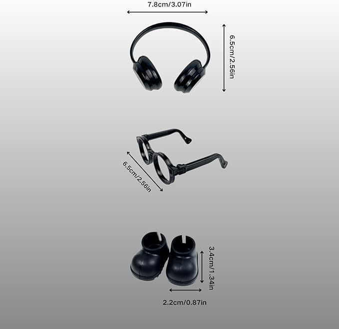Accessory for 15cm/17cm Doll ((Doll Not Included)，Trendy Accessory Sets for Dolls ,Cute Accessory for Dolls Dress up Unique Style（A）