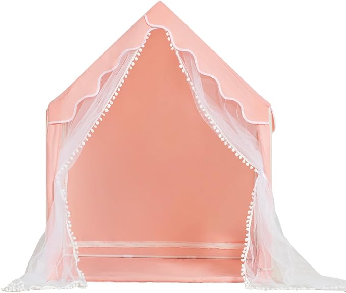 Kids Play Tent Children's Tent Indoor Princess Girl Castle Game House Household Small House Outdoor Toy House with a String of Star Lights