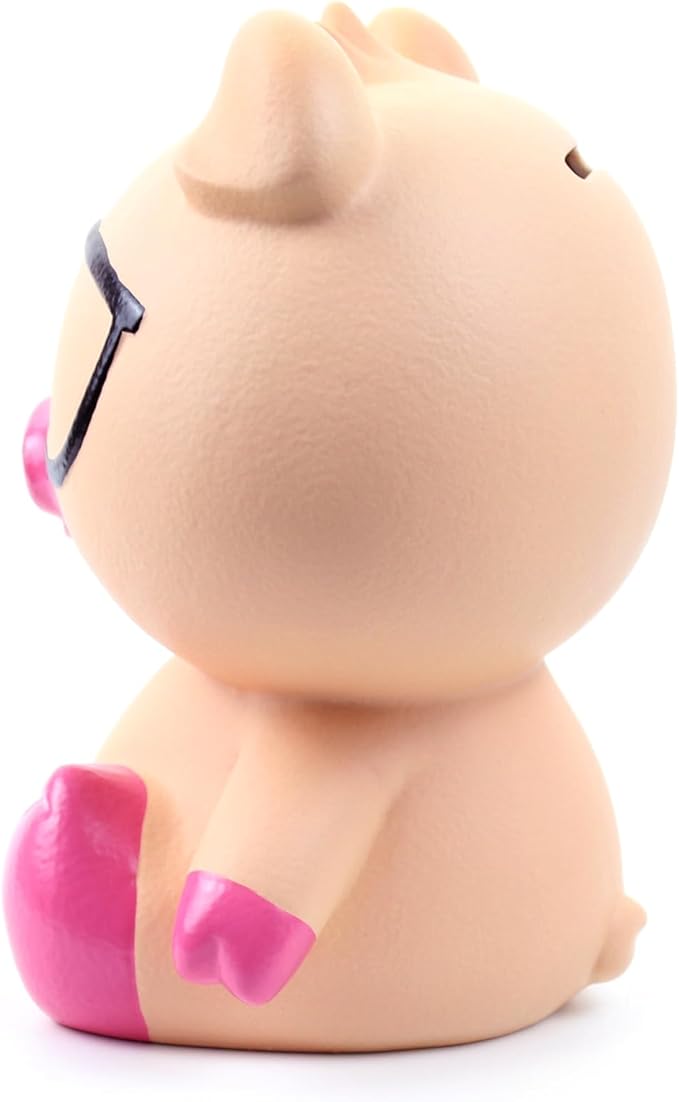 Winsterch Pig Piggy Bank for Boys and Girl,Ceramic Pig Bank Money Box Toy,Coin Bank Birthday Gifts for Kids