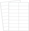 Blank Removable Labels, 1x3 Inch White Freezer Labels for Food Containers, Freezer Label to Write on/Waterproof/Easy Peel Off (240Pcs)