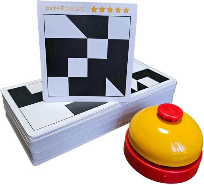 Battle Blocks Puzzle | 270 STEM & Critical Games | Small Logic Brain Teasers Gift Sets| Educational Quick Thinking Puzzle | Compact, Screen‑Free | Spatial Reasoning | 3D Teaser Logic Game for Kids