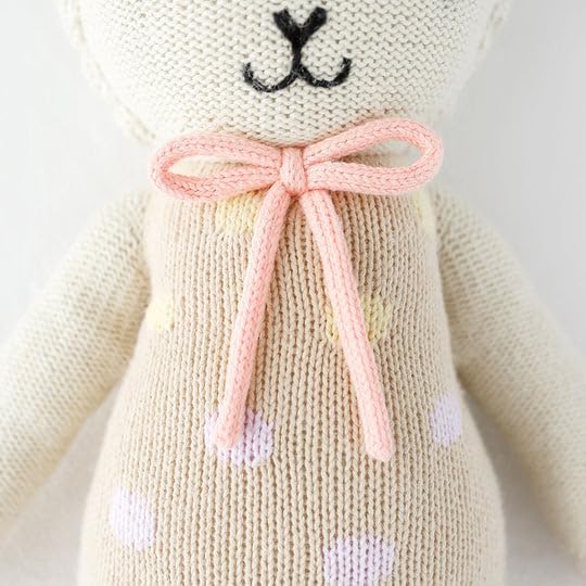 cuddle + kind Pastel Lucy The Lamb Little 13" Hand-Knit Doll – 1 Doll = 10 Meals, Fair Trade, Heirloom Quality, Handcrafted in Peru, 100% Cotton Yarn