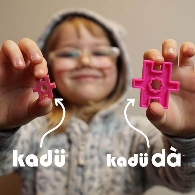 KADU Taffy 80 Piece Set - STEM/STEAM Building + Construction Toy, for Open + Imaginative Play