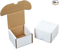 GRAND ORANGE 50 Pack 200 Count Trading Card Storage Boxes Corrugated Paper Cardboard Organizer for Sports Gaming Cards Trading Paper Boxes