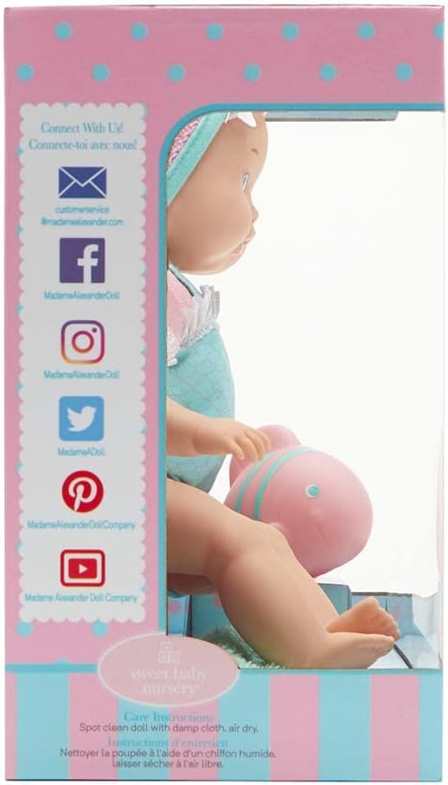 Madame Alexander 12-Inch Splash and Play Submersible Doll, Mermaid Princess
