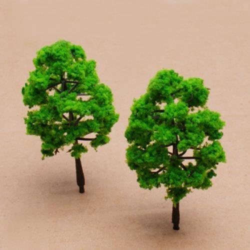 Mixed Model Trees, 29pcs, 1.5-6 inch(4-16 cm), Ho Scale Bushes, Diorama Supplies, Plastic Trees for Projects, Model Train Scenery with No Bases