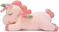 Unicorn Stuffed Animal, Soft Unicorn Plush Hugging Pillow Toy Gifts for Kids (Pink, 23.6 in)