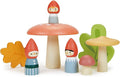 Tender Leaf Toys - Woodland Gnome Family - 8 Piece Solid Wood Imaginative Play Set, Nursery Decoration - Promotes Creativity and Imagination for Boys and Girls, Fun and Stimulating Play - Age 3+