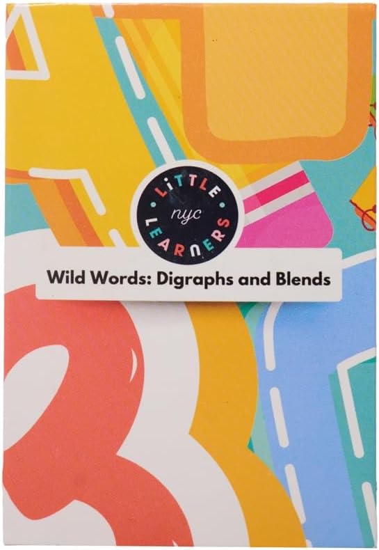 Wild Words Digraphs & Blends Card Game – Phonics & Reading Game for Kids Ages 4+ – Educational Learning Game for Word Recognition, Spelling – Perfect for Classroom & Family