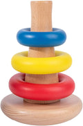 Adena Montessori Baby Toys for 6-12months Rocking Stacker Designed for Toddlers