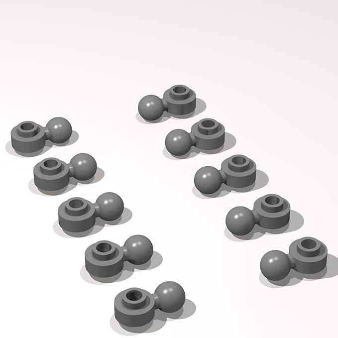 Classic Building Plate Bulk, Round 1x1 with Tow Ball with Shaped Hole 260 Piece, Compatible with Lego Parts and Pieces: (Color:Dark Gray)