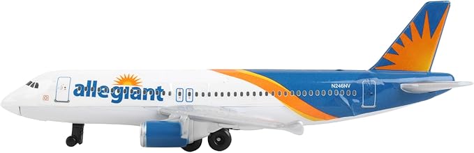 Daron Toy Airplane – Allegiant Air – Die-Cast Metal Model Airplane Toy with Plastic Parts for Kids Ages 3+