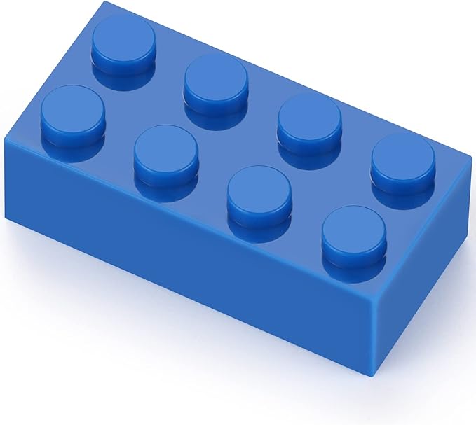 Feleph Basic Parts 320 Pieces 2x4 Blue Bricks Building Creative Play Blocks Set Toy for Kids Classic Combine with Major Brick Brands (Blue)
