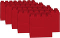 EverBlock 12” x 6” Full Size Plastic Modular Bulk Pack | 18 Piece Pack | Giant Building Blocks | Easy to Connect & Reuse | Indoor & Outdoor Use | Build Displays & Structures | Red