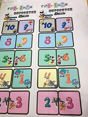 Classroom Decor Sensory Path Decals for Floor & Wall - Funny Number Hopscotch Floor Stickers for Boosting Gross Motor Skills