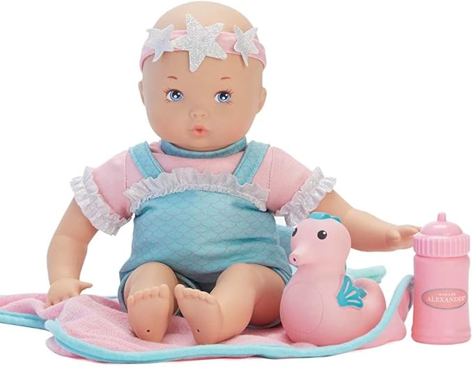 Madame Alexander 12-Inch Splash and Play Submersible Doll, Mermaid Princess