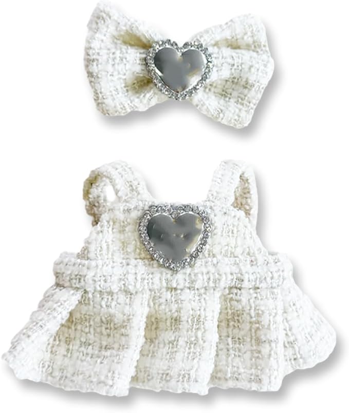 17cm Doll Clothes Set & Outfit Set for 17cm Dolls - Premium Fashion Dresses with Accessories, Luxury Chic Doll Clothing & Style Bundle,Just Clothes (Style-24)