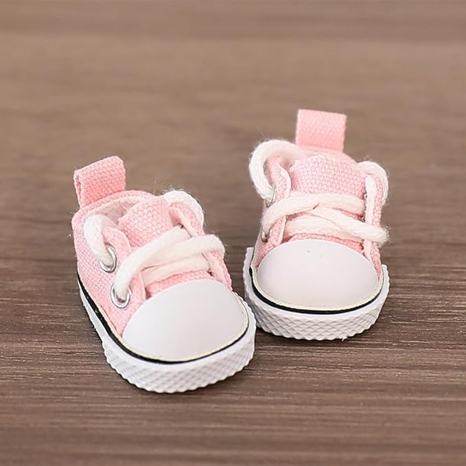 5 Pcs/Set 15-17cm Doll Clothes for Labb Rabbit Bunny, Lovely Girly Doll Clothing Straw Hat+Overalls+T-Shirt+Handbag+Canvas Shoes, Fashionable Outfit for Dress up, Doll Costume Fashion Dresses -Yellow