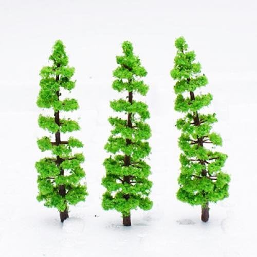 Mixed Model Trees, 29pcs, 1.5-6 inch(4-16 cm), Ho Scale Bushes, Diorama Supplies, Plastic Trees for Projects, Model Train Scenery with No Bases
