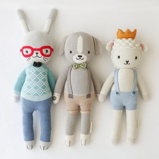 cuddle + kind Benedict The Bunny Little 13" Hand-Knit Doll – 1 Doll = 10 Meals, Fair Trade, Heirloom Quality, Handcrafted in Peru, 100% Cotton Yarn