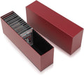 GRAND ORANGE Slotted Graded Card Boxes Slat Storage Boxes Red Hold 26 PSA Graded Cards