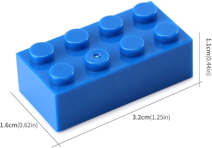 Feleph Basic Parts 320 Pieces 2x4 Blue Bricks Building Creative Play Blocks Set Toy for Kids Classic Combine with Major Brick Brands (Blue)