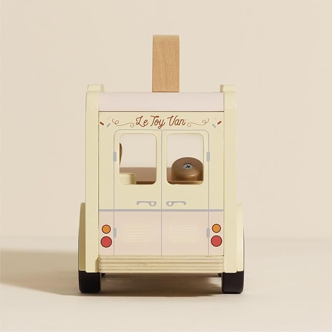 Le Toy Van - Wooden Doll House Dolly Ice Cream Van Play Set for Dolls Houses | Daisylane Dolls House Furniture Sets - Suitable for Ages 3+