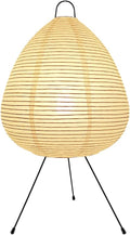 Bedside Table Lamp Paper and Chrome Standing Lamp Room Decoration Festival Lantern Light Nightstand Desk Lamp Bedroom Dresser Living Kids Room College Dorm Coffee (White, 19.7"x11"x11")